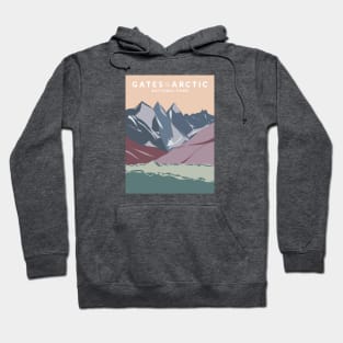 Gates of the Arctic National Park, Alaska Travel Poster Hoodie